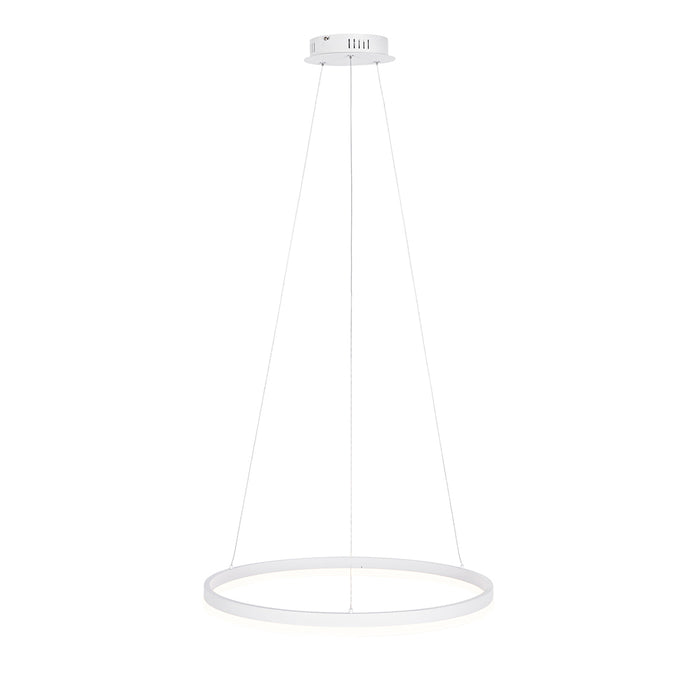 QAZQA Design hanglamp wit 60 cm incl. LED 3-staps dimbaar - Anello