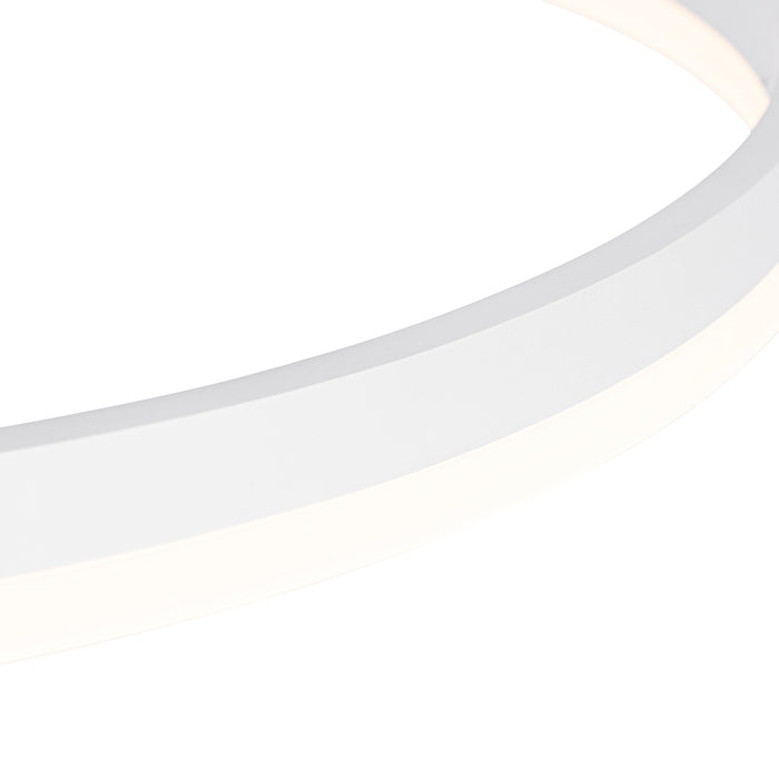 QAZQA Design hanglamp wit 60 cm incl. LED 3-staps dimbaar - Anello