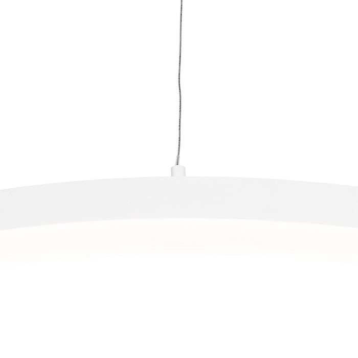 QAZQA Design hanglamp wit 60 cm incl. LED 3-staps dimbaar - Anello