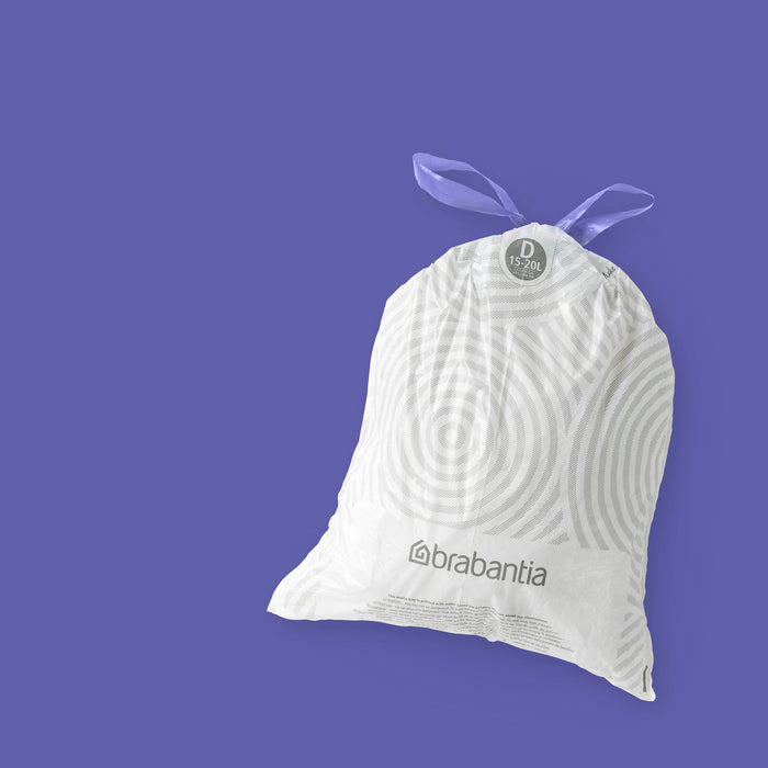 Brabantia Type D PerfectFit Afvalzak 15-20 Liter - 20 zakken
