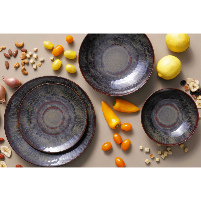 Palmer Serviesset Victory Stoneware 6-persoons 24-delig Bruin