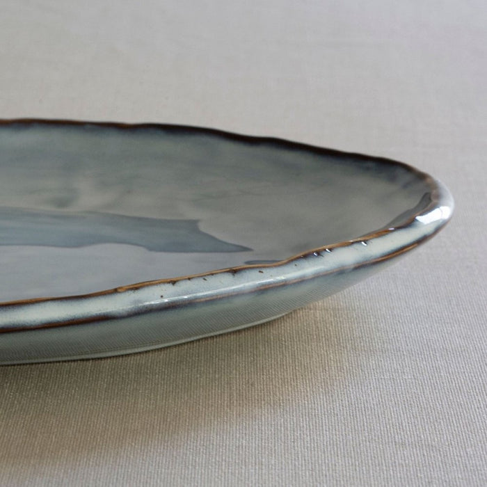 Organic by Dutch Rose Amsterdam ovale schaal 40x28 cm - blauw