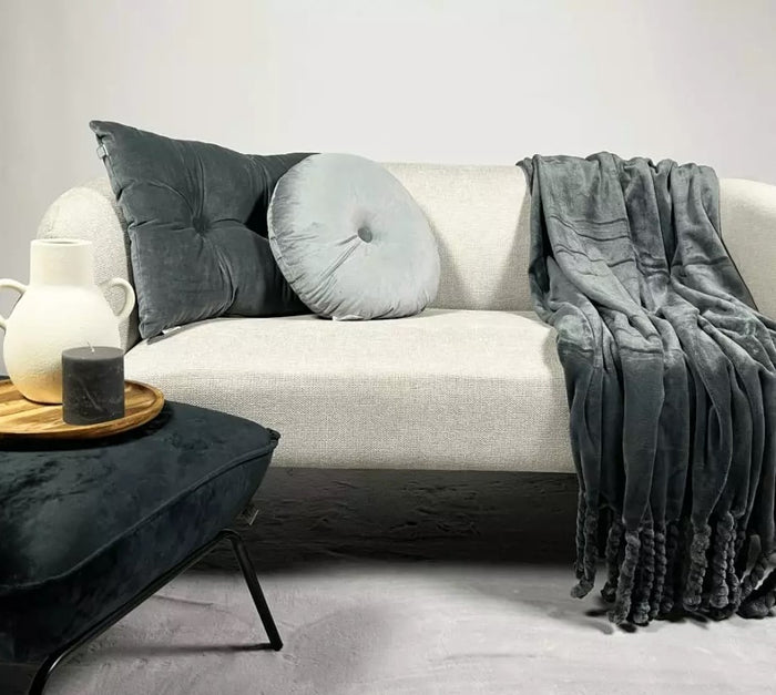 Dutch Decor plaid FLORIJN - 150x200 cm Charcoal Gray