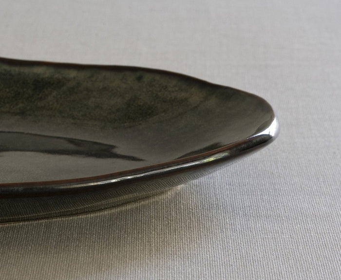 Dutch Rose Ovale schaal 34x23 cm Groen