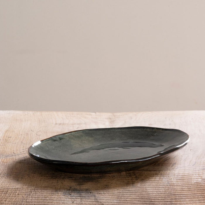 Dutch Rose Ovale schaal 34x23 cm Groen