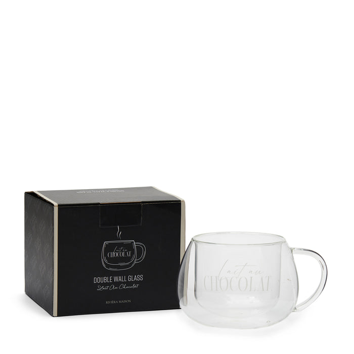 Riviera Maison Mok Lait Au Chocolat Transparant - 530ML