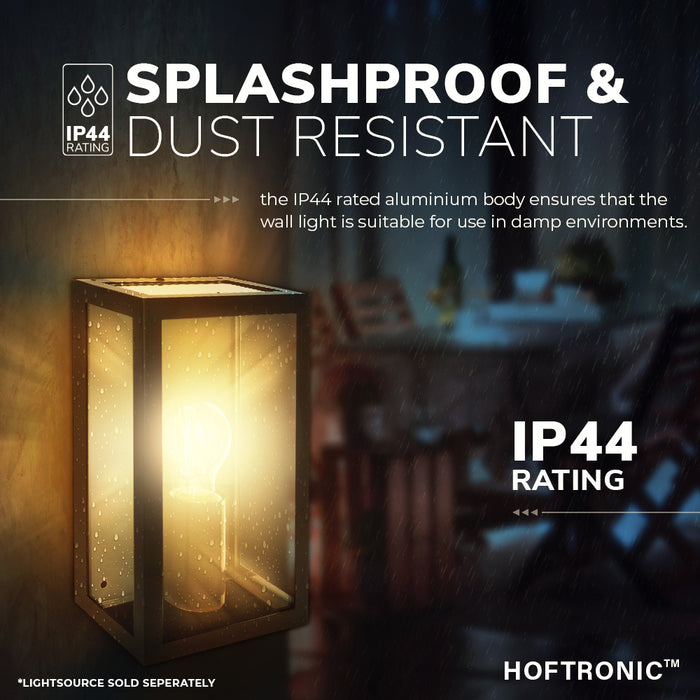 HOFTRONIC Stella LED Wandlamp Zwart IP44 voor binnen en buiten