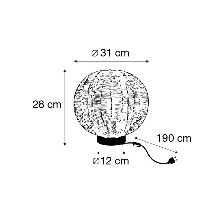 QAZQA Industriële tafellamp brons met zwart - Dong