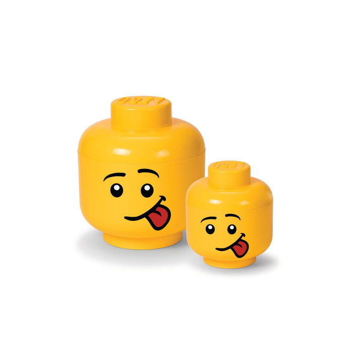 LEGO - Opbergbox Iconic Hoofd Silly 24 cm, Geel - LEGO