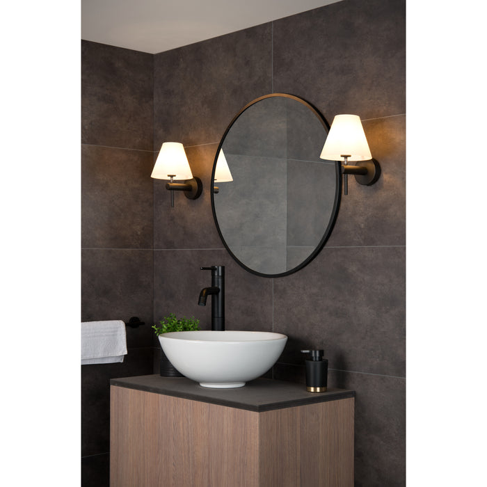 Lucide ROXY - Wandlamp Badkamer - 1xG9 - IP44 - Zw