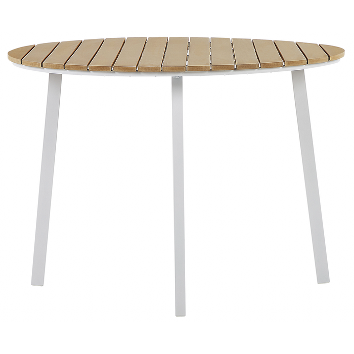 Beliani - CAVOLI - Tuinset voor 4 - Wit|Beige - Aluminium