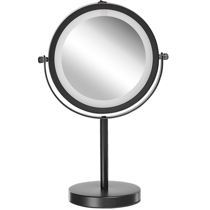 Beliani - TUCHAN - make-up spiegel - Zwart - IJzer