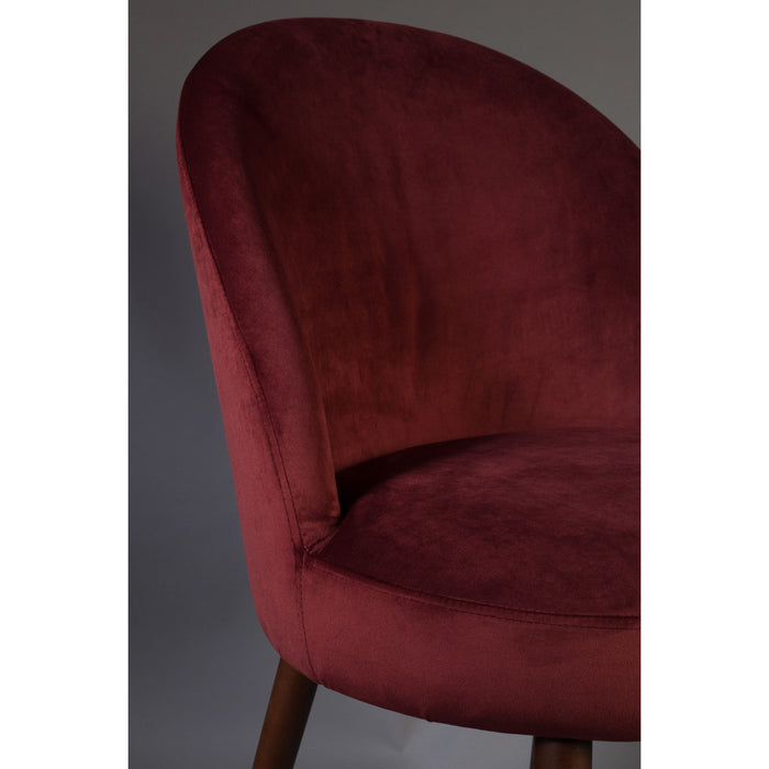 Dutchbone Barbara Eetkamerstoelen Rood - Set van 2