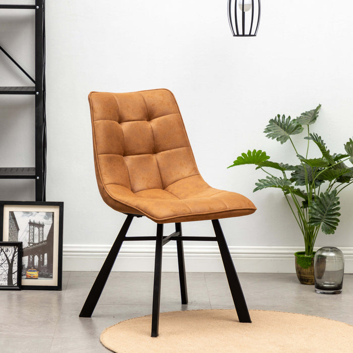 Furnihaus Eetkamerstoel Dexx - Cognac - Set van 6