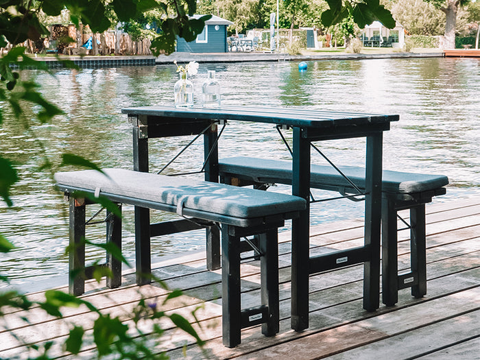 MaximaVida inklapbare picknickset Riga 120 cm blackwash