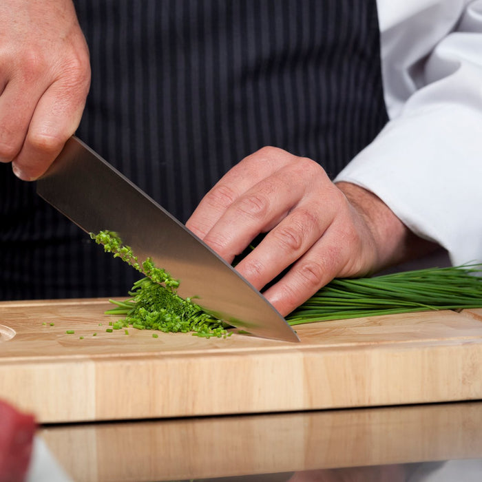 Diamant Sabatier Integra koksmes 20cm + aanzetstaal 23cm - RVS|POM