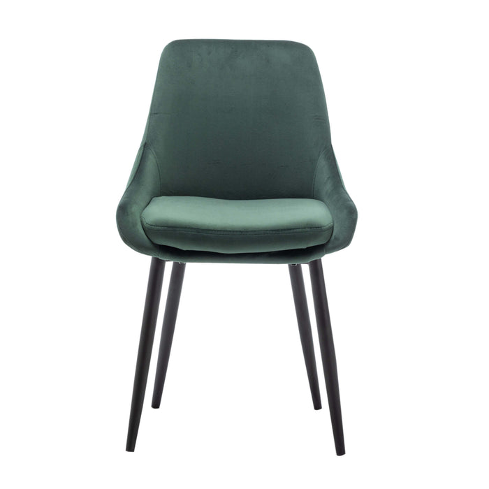 Furnihaus Eetkamerstoel Oscar - Velvet Groen - Set van 6