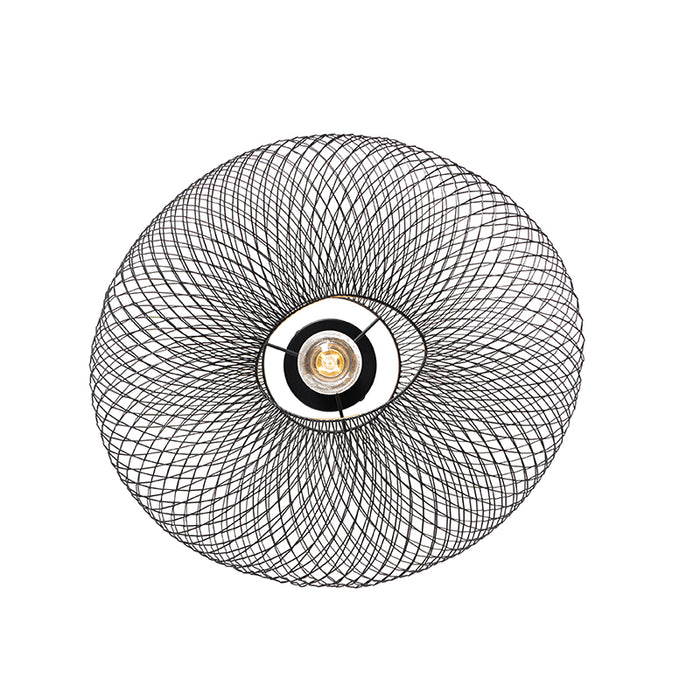 QAZQA Moderne plafondlamp zwart - Zora