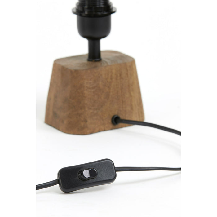 Light&living Lampvoet 16x10x11 cm KARDAN hout donker bruin