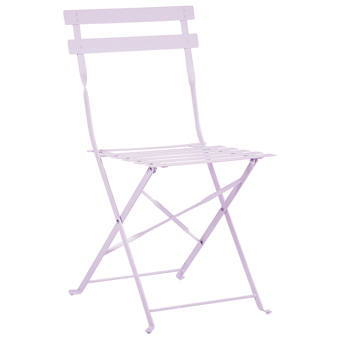 Beliani - FIORI - Bistroset voor 2 - Paars - Staal