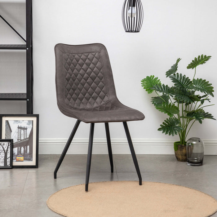 Furnihaus Eetkamerstoel Kick - Antraciet - Set van 4