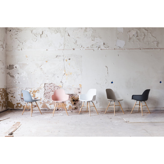 Zuiver Albert Kuip Eetkamerstoelen armleuning Roze - Set van 2