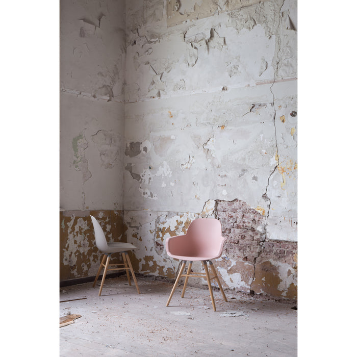 Zuiver Albert Kuip Eetkamerstoelen armleuning Roze - Set van 2