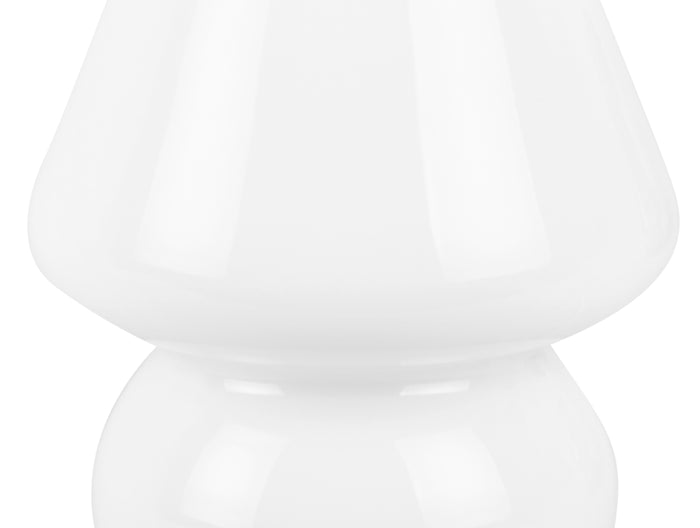 Leitmotiv - Tafellamp Glass Vintage - Wit - Ø16cm
