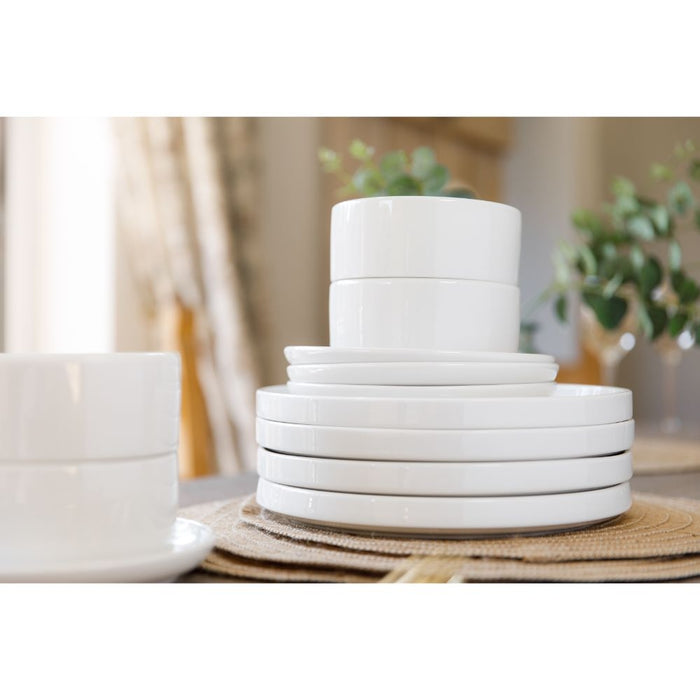 Servies Set, 12 Delig, Porselein, Wit - Mikasa | Camberlie