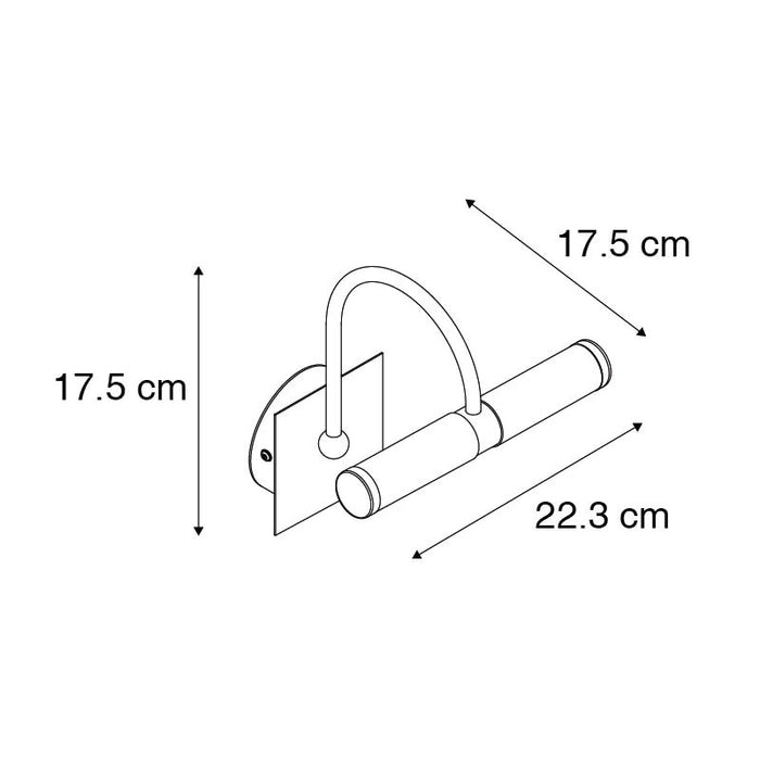 QAZQA Klassieke badkamer wandlamp chroom IP44 2-lichts - Bath Arc