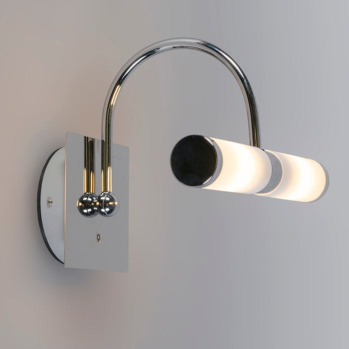 QAZQA Klassieke badkamer wandlamp chroom IP44 2-lichts - Bath Arc