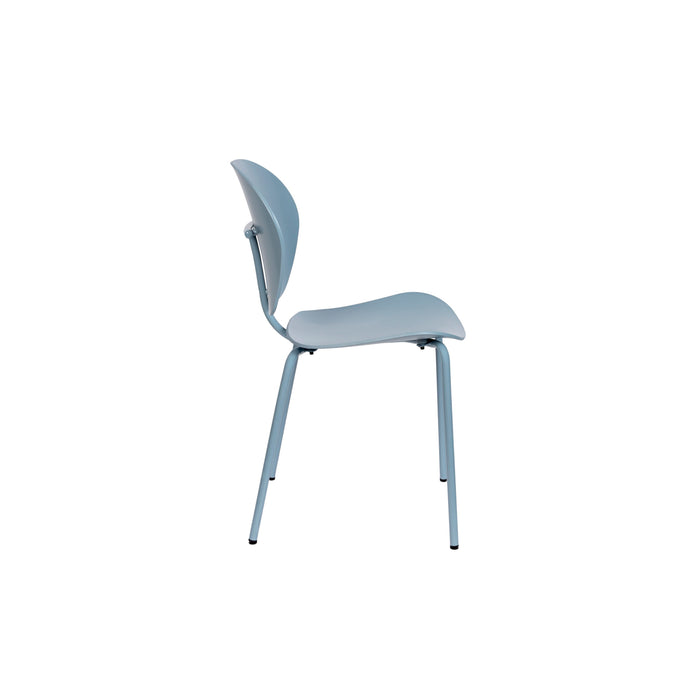 Zuiver The Ocean Chair Eetkamerstoelen Ocean Blue - Set van 2 - Blauw