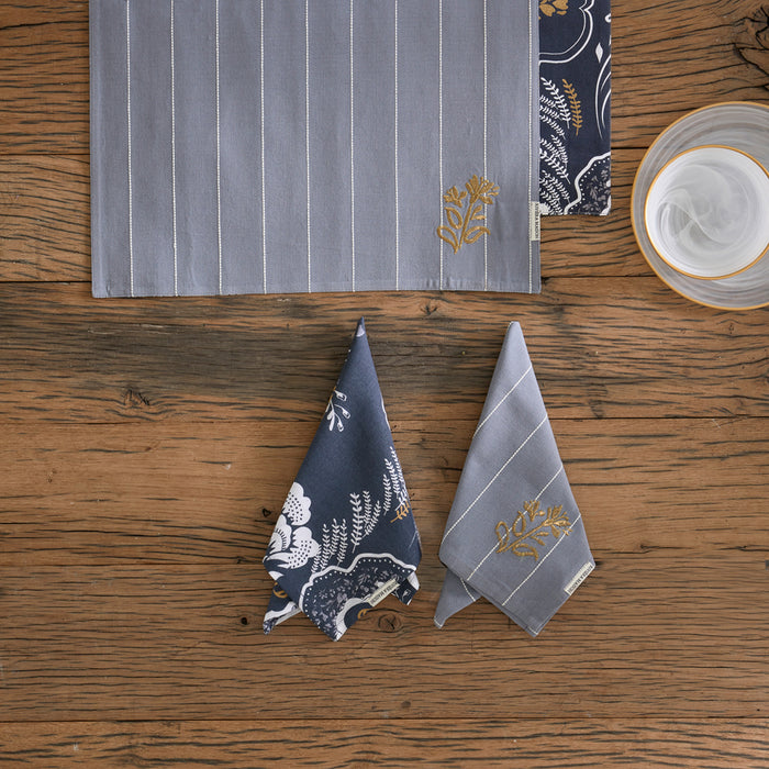 Riviera Maison Servetten Romance D'Amour Blauw - 2 Stuks