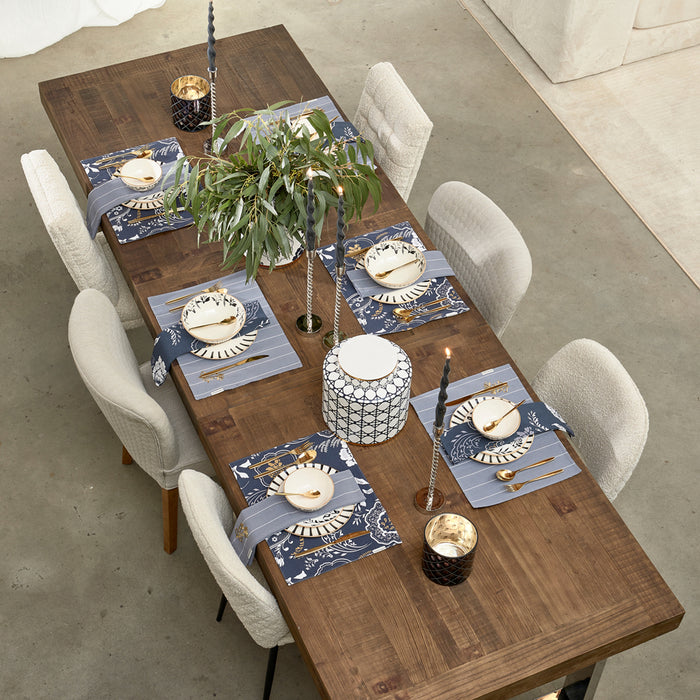 Riviera Maison Servetten Romance D'Amour Blauw - 2 Stuks