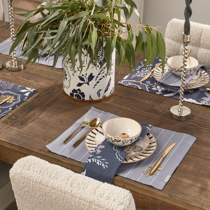 Riviera Maison Servetten Romance D'Amour Blauw - 2 Stuks