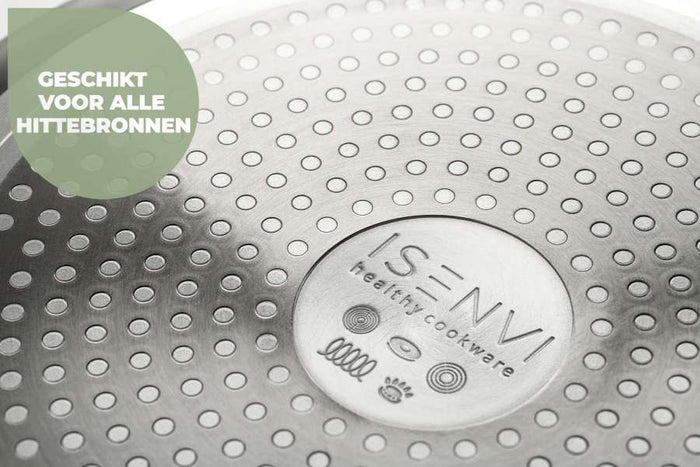 ISENVI Avon keramische braadpan 24 cm - Ergo greep