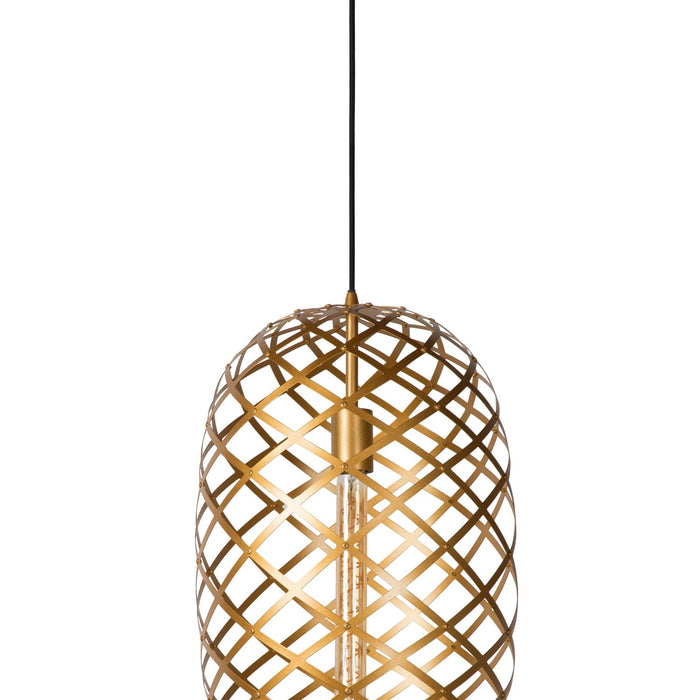 Lucide WOLFRAM Hanglamp - Mat Goud | Messing