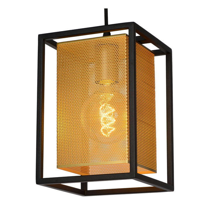 Lucide SANSA Hanglamp 1xE27 - Zwart