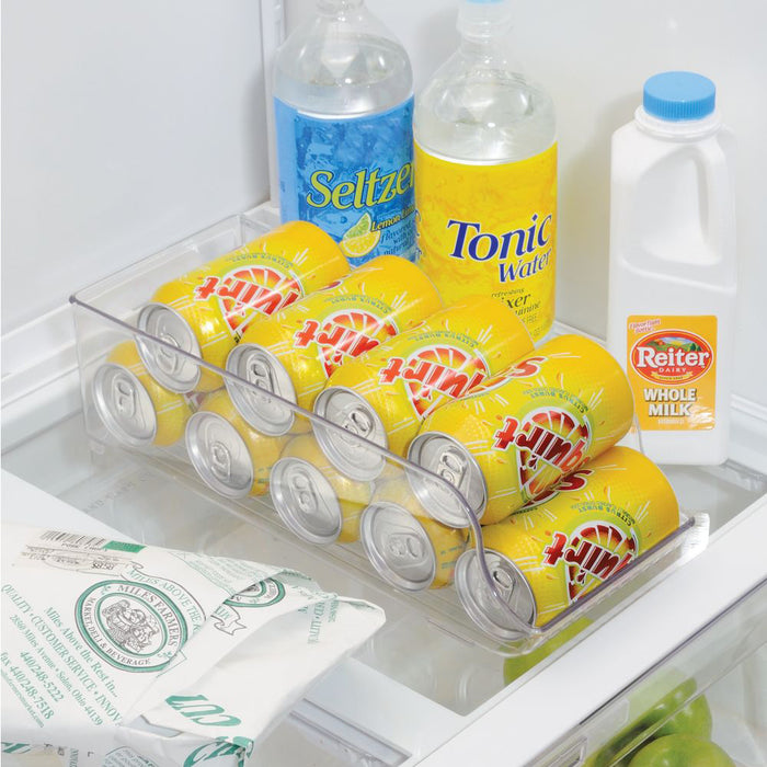 Koelkast Organizer voor Blikjes, Met Deksel, 14.6 x 34.9 x 14.6 cm, Ku