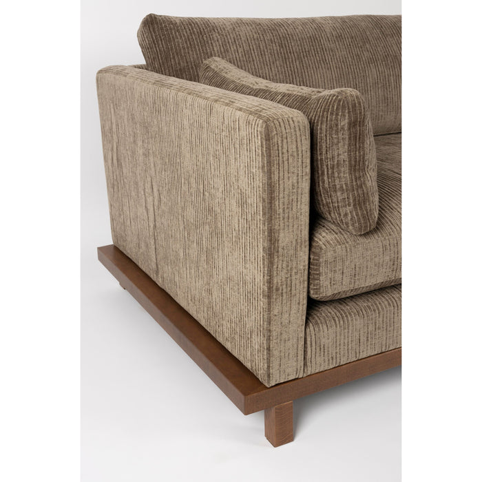 Zuiver Blossom 3-zitsbank Moss - Bruin