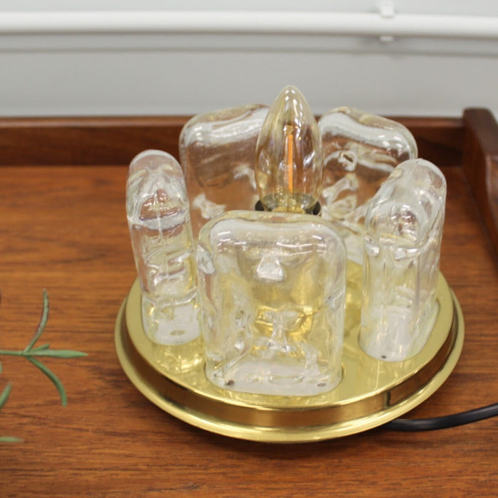 Reliving Vintage Doria Lamp - Ice Glass