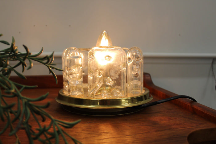 Reliving Vintage Doria Lamp - Ice Glass