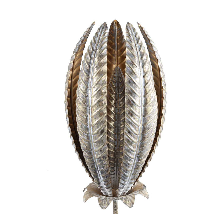 PTMD Catlin Tafellamp Bladeren - H67 x Ø21 cm - Ijzer - Goud