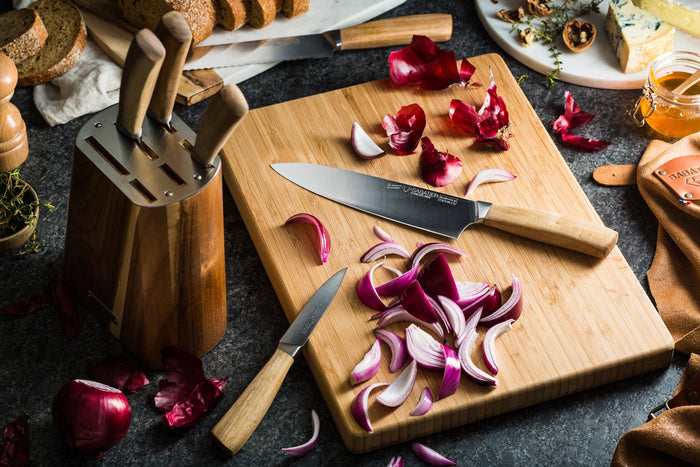 Diamant Sabatier Babiole Koksmes - 20cm - Acacia Hout - RVS