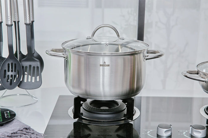 Buccan - Luxe RVS pannenset - 27 delig - Zilver