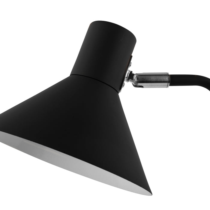 Leitmotiv - Table lamp Office Curved metal black