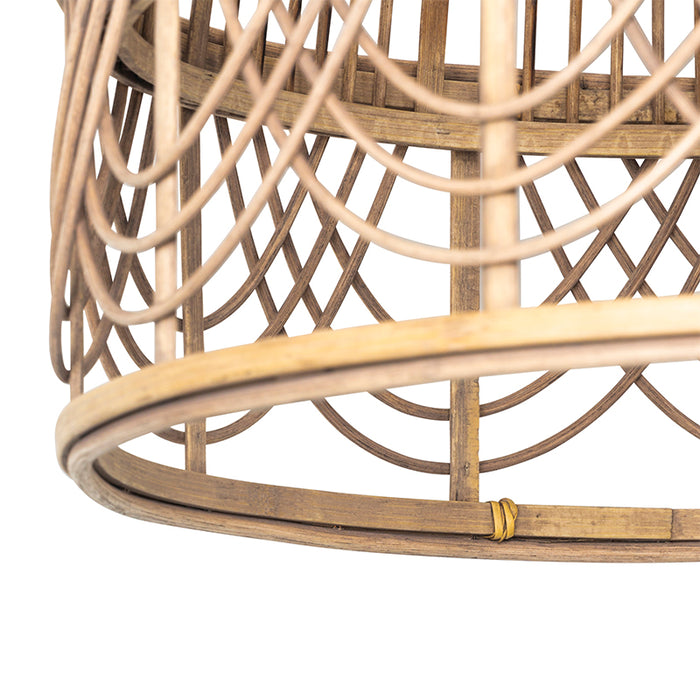 QAZQA Oosterse hanglamp rotan 44 cm - Michelle