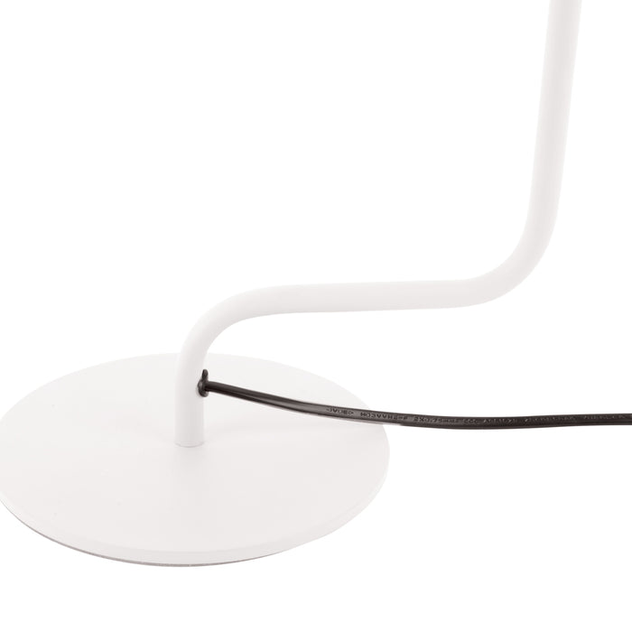 Leitmotiv - Table lamp Office Curved metal white