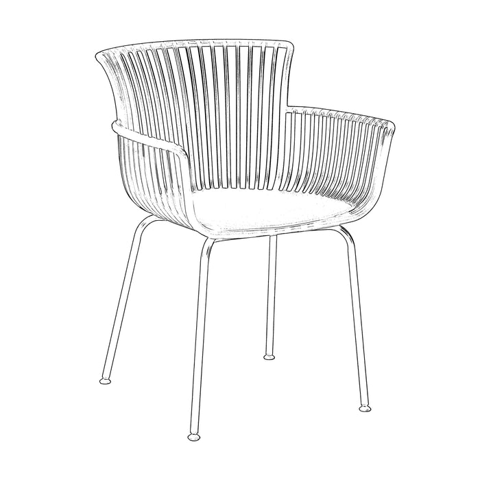 Kave Home - Surpika tuinstoel zwart