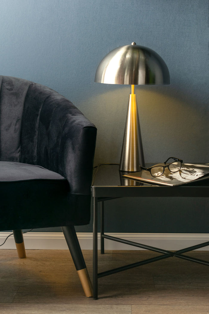 Leitmotiv - Tafellamp Sublime - Metaal Geborsteld Nikkel - Ø30x51cm